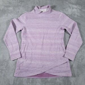 Duluth‎ Deux More Double Knit Pullover Tunic Womens M Cowl Neck Heather Purple